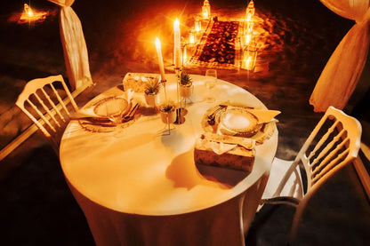 Dubai: Paramotor With Premium Dining Setup in Desert Experience