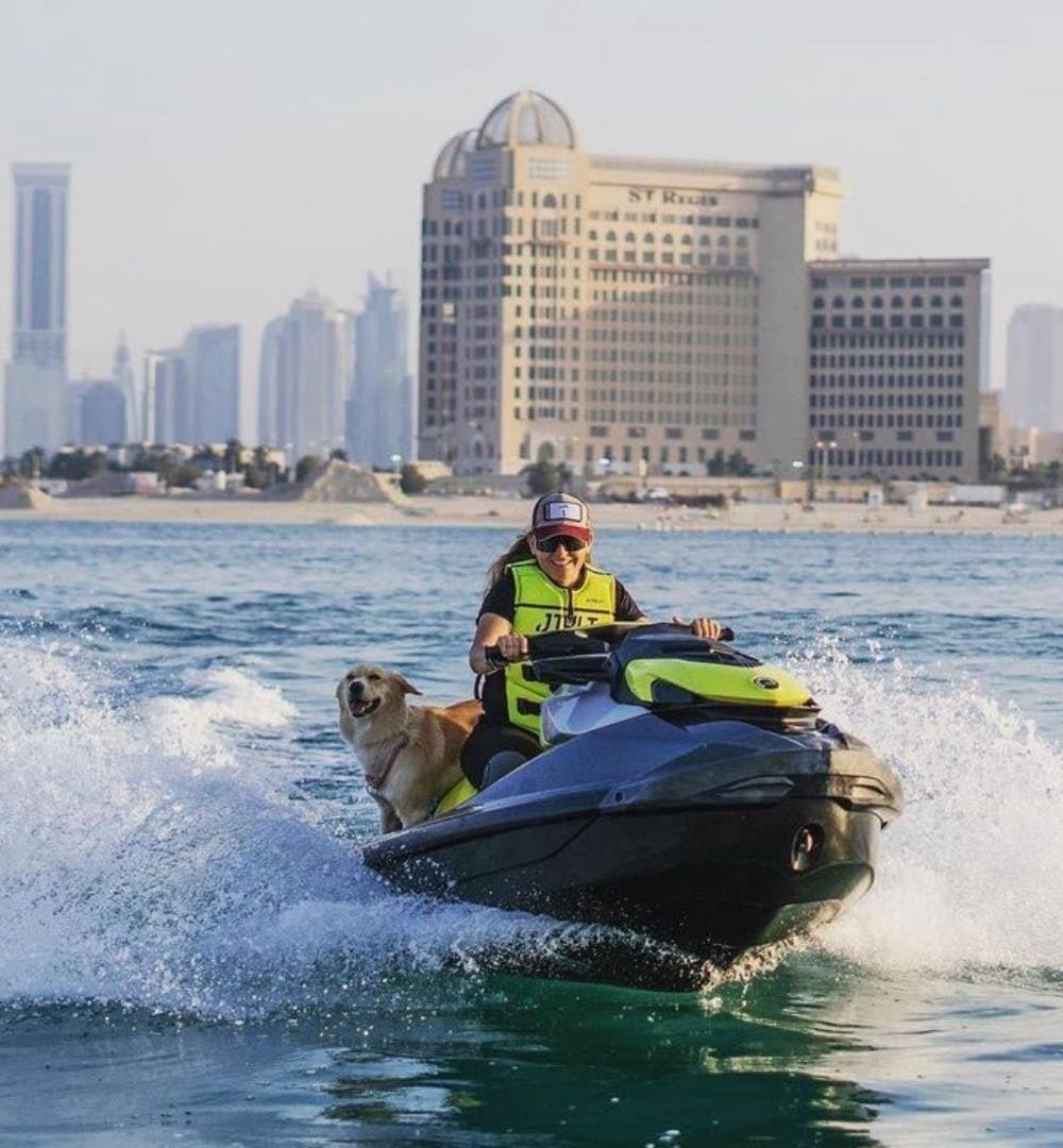 Doha: Jet Ski Tour to Al Safliyah Island with a guide