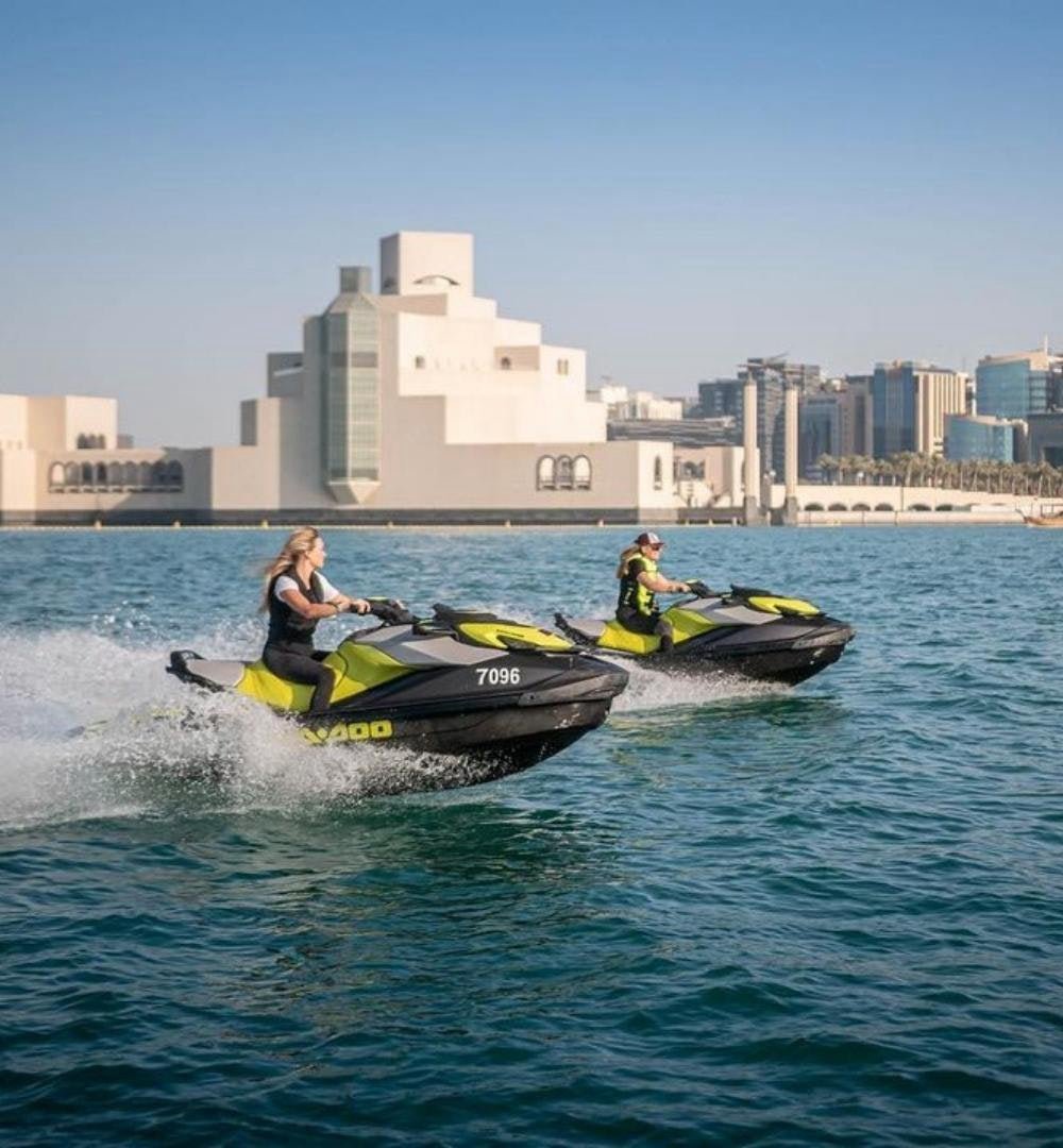 Doha: Jet Ski Tour to Al Safliyah Island with a guide