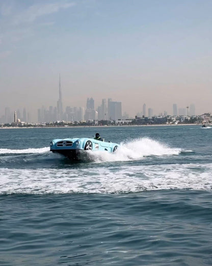 Dubai: Blue Jetcar-tour door Burj Al Arab (4-zits)