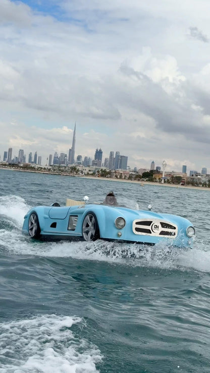 Dubai: Blue Jetcar-tour door Burj Al Arab (4-zits)