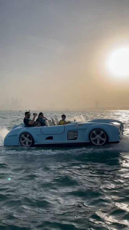 Dubai: Blue Jetcar-tour door Burj Al Arab (4-zits)