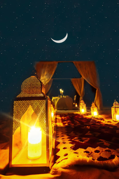 Dubai: Paramotor With Premium Dining Setup in Desert Experience