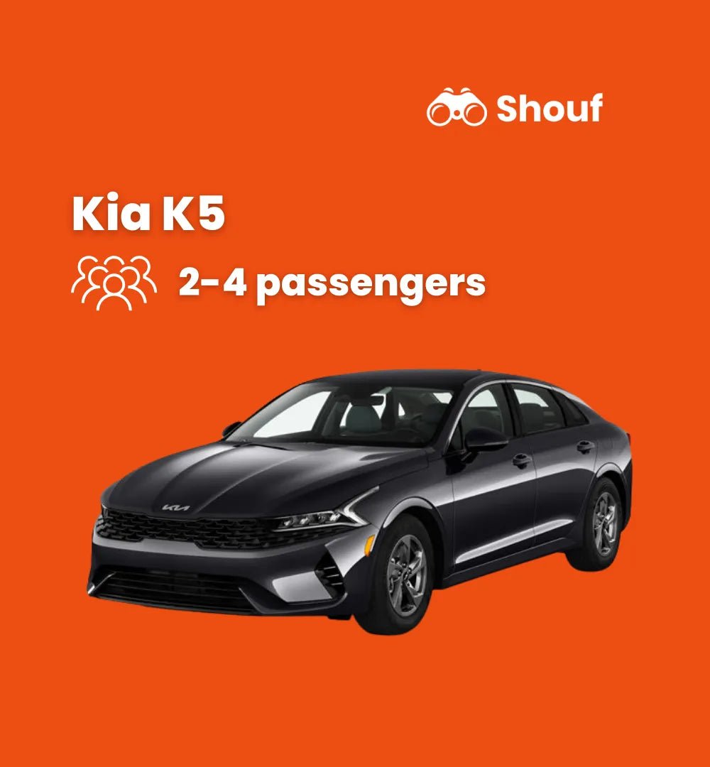 Doha: Kia K5 Private Car Rental with Driver