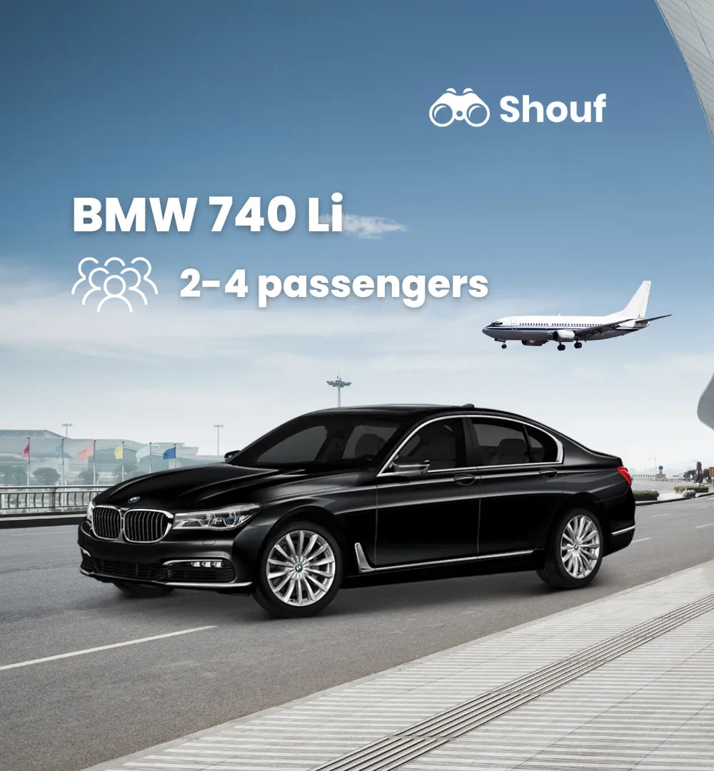 Doha BMW 7series 740 Private Car Rental with Driver Shouf