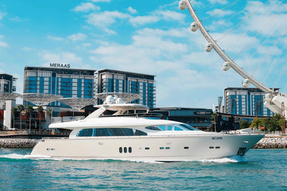 Puerto deportivo de Dubái: alquiler de yate privado de 98 pies
