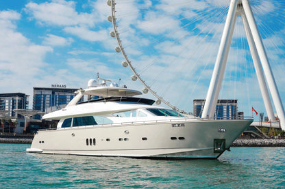 Puerto deportivo de Dubái: alquiler de yate privado de 98 pies