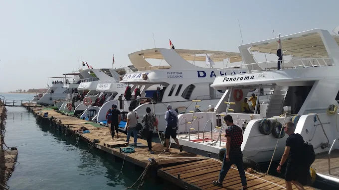Ain El Sokhna: Passeio Privado de Barco Panorama com Mergulho com Snorkel, Almoço e Refrigerantes
