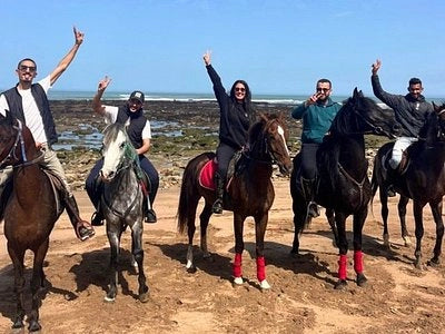 Casablanca: Ausritt am Strand und im Wald