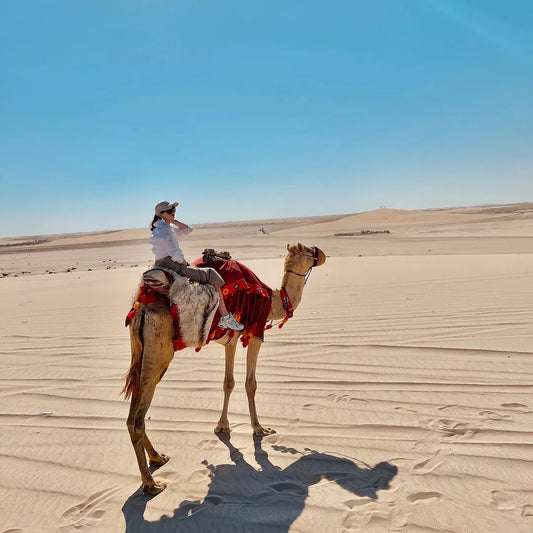 Doha: Byrundtur og ørkensafari med kamelridning