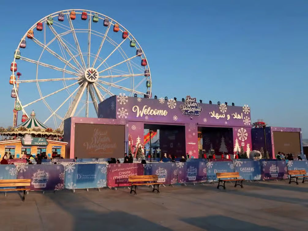 Doha: Ingresso para o Lusail Winter Wonderland e visita ao Qanat Quartier