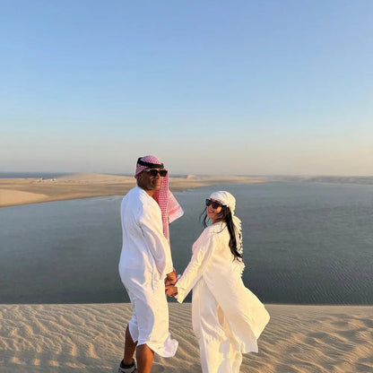 Doha: safari privato nel deserto con giro panoramico dello skyline di West Bay