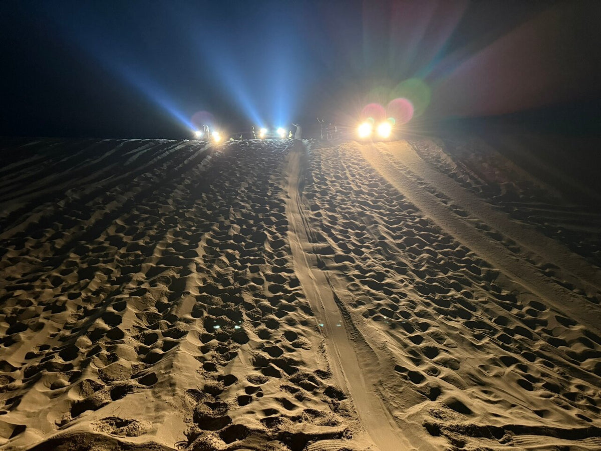 Doha : safari nocturne privé dans le désert avec balade à dos de chameau et observation des étoiles