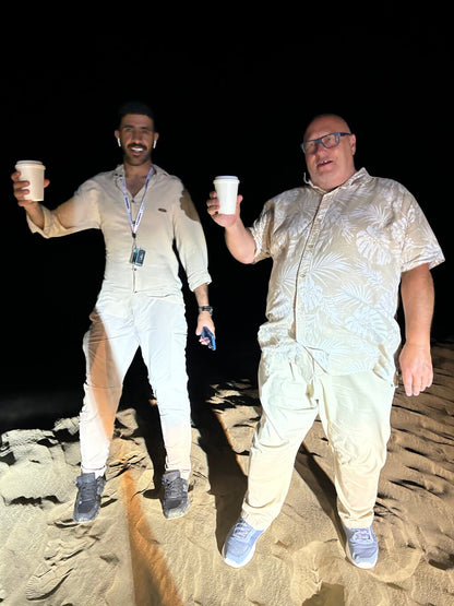 Doha : safari nocturne privé dans le désert avec balade à dos de chameau et observation des étoiles