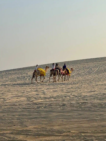 Doha: Gemeinsame Wüstensafari und Tour zum Binnenmeer mit optionalem Kamelritt
