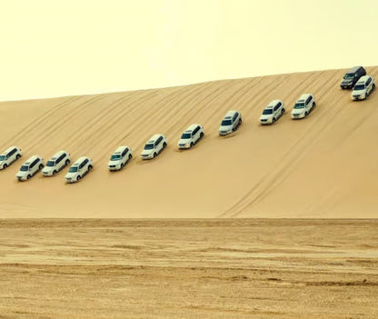 Doha : Safari dans le désert partagé ou privé avec dune bashing et sandboarding
