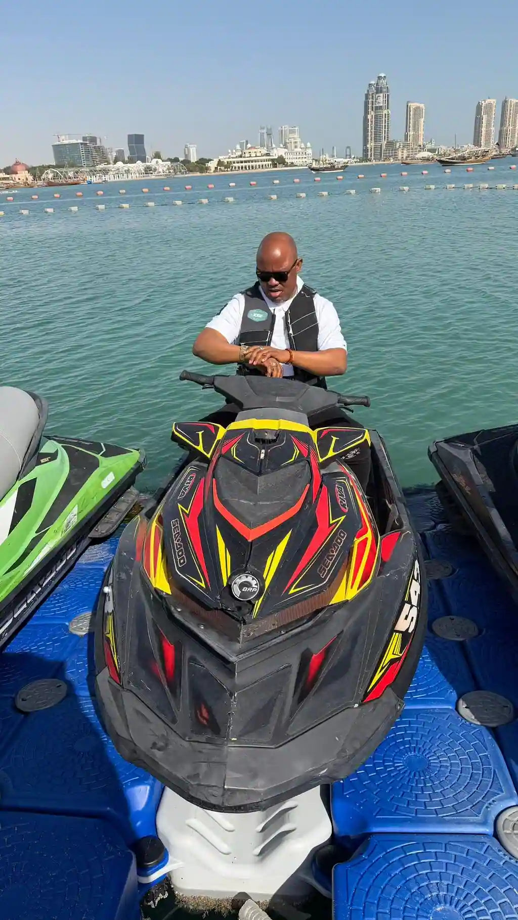 Doha: tour en moto acuática al atardecer por Pearl Qatar y West Bay