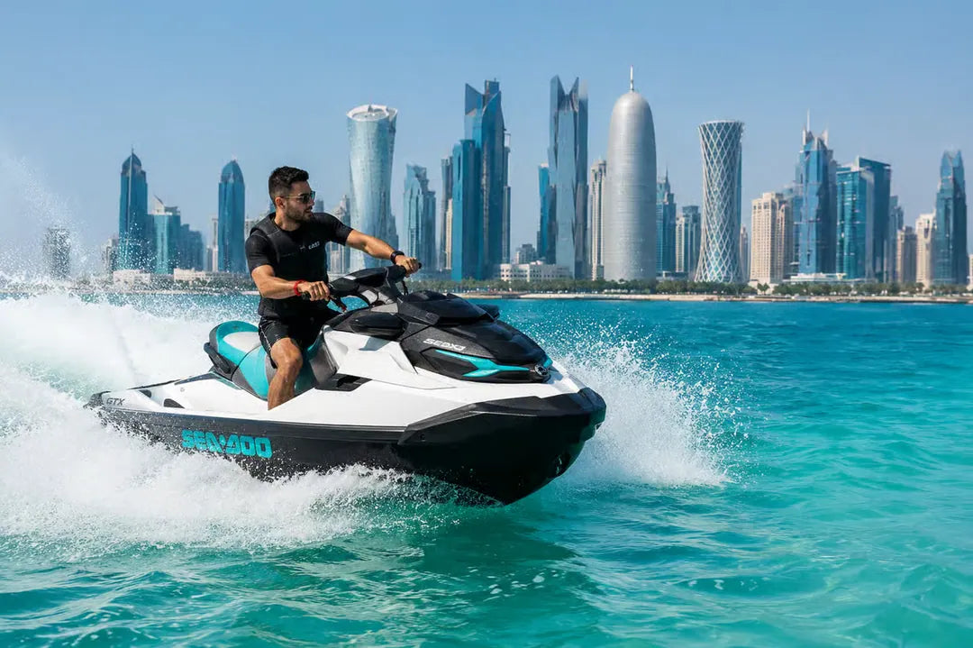 Doha: tour en moto acuática al atardecer por Pearl Qatar y West Bay