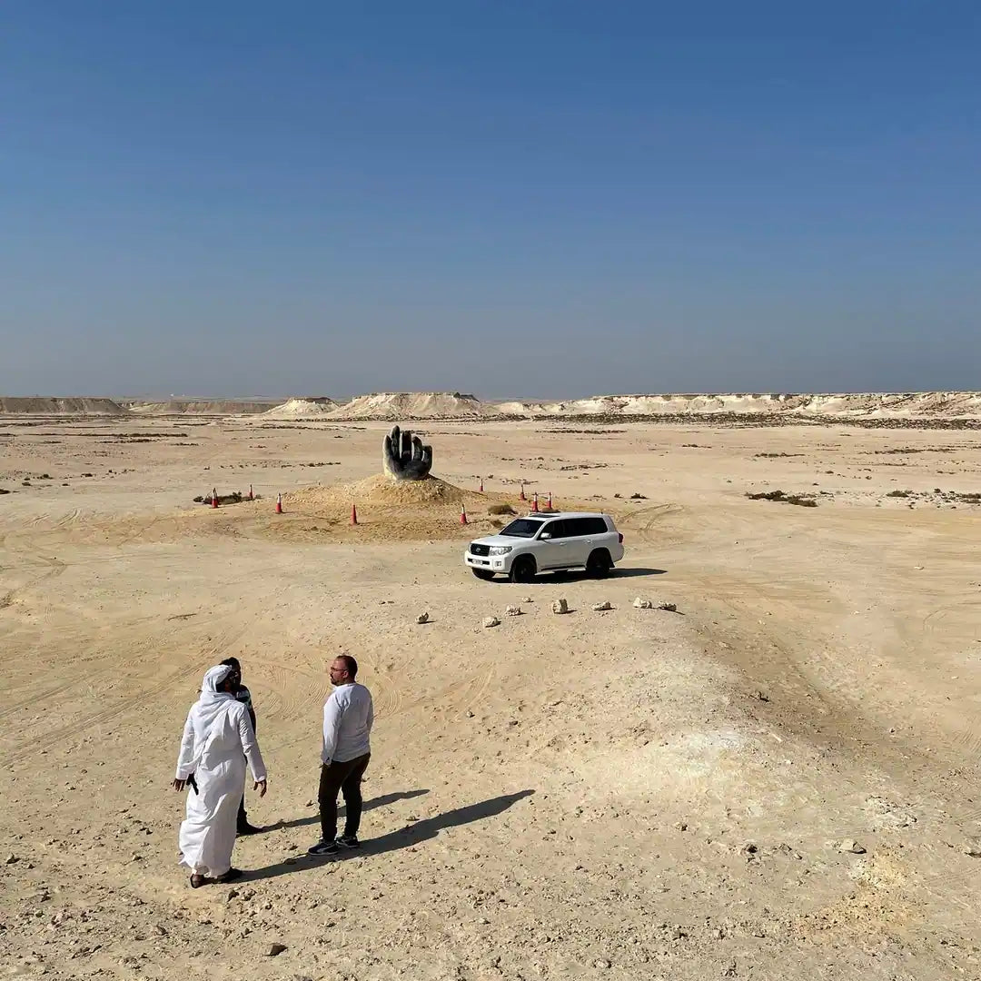 Doha: West Qatar Tour to Camel Racetrack, Richard Serra and Zekreet Beach