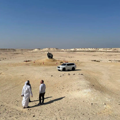 Doha: West Qatar Tour to Camel Racetrack, Richard Serra and Zekreet Beach