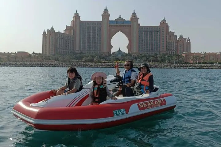 Dubai: Self-Drive Seakart Jet Ski Boat Tour with Atlantis, Burj Al Arab, and Palm Lagoon