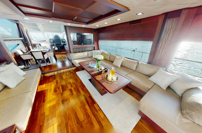 دبي: تأجير يخت فاخر من طراز Galeon 80FT ELLA