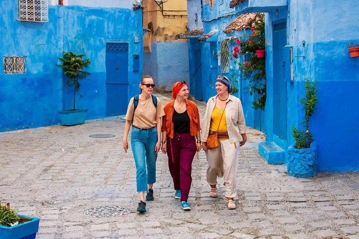From Fès : excursion d’une journée pour visiter Chefchaouen et faire du sightseeing en ville