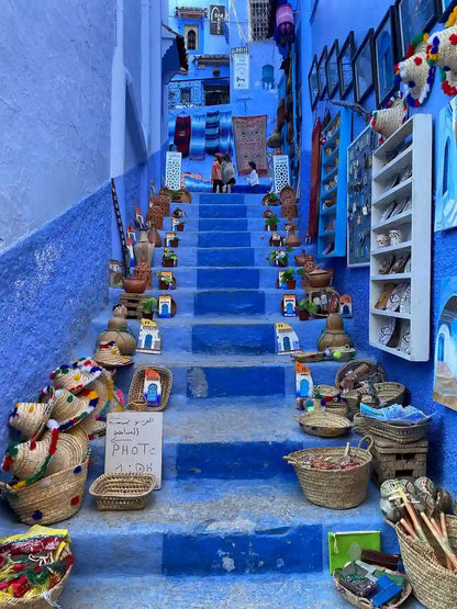 From Fès : excursion d’une journée pour visiter Chefchaouen et faire du sightseeing en ville