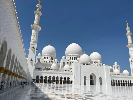 From Dubai: Privat bytur i Abu Dhabi til Den store moskeen og Heritage Village-tur