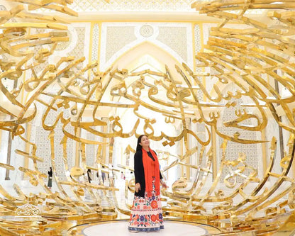 From Dubai: Privat bytur i Abu Dhabi til Den store moskeen og Heritage Village-tur