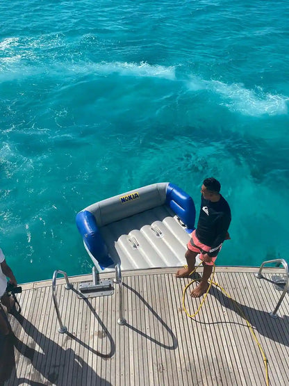 From El Gouna: Luxe Cruise naar Orange Bay in Hurghada met Lunch