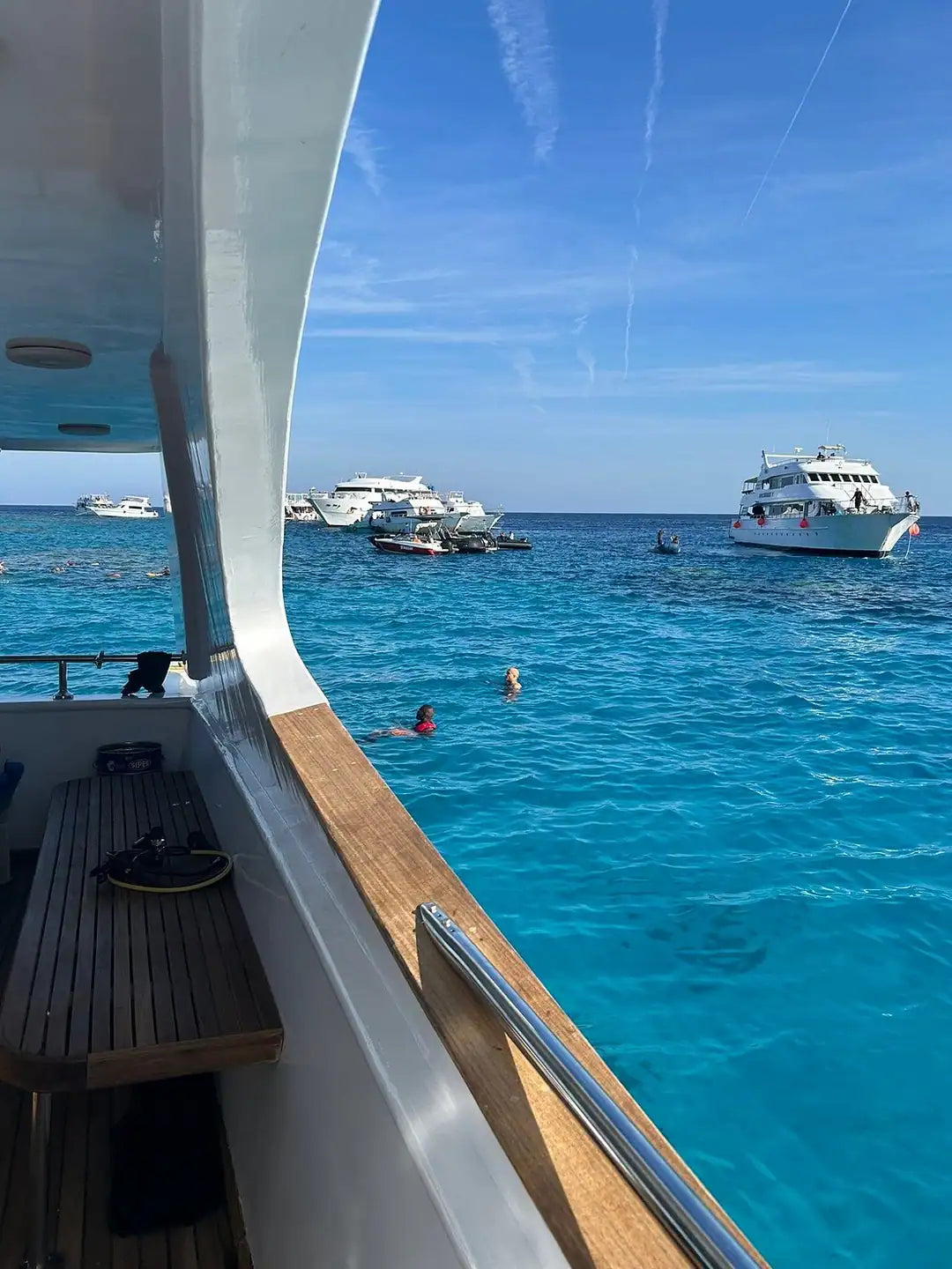 From El Gouna: Luxe Cruise naar Orange Bay in Hurghada met Lunch