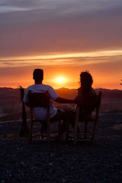 From Marrakech: Agafay Desert Sunset Camel Ride, Dinner and Fire Show