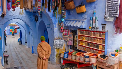 From Tangier: Private Tour to Chefchaouen with Camel Ride and Cap Spartel Visit