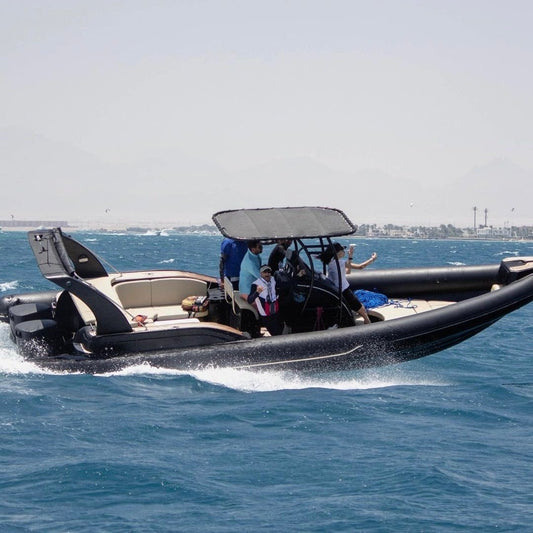 El Gouna: Prywatna wycieczka łodzią motorową na Bayoud, Shedwan lub wyspę Tawilah