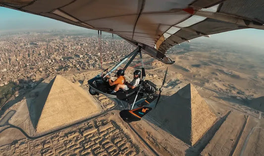 Гиза: Полет на микролайте над пирамидами