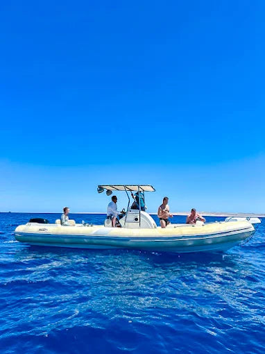 Hurghada: Excursie pe Insula Orange Bay cu barcă privată de mare viteză