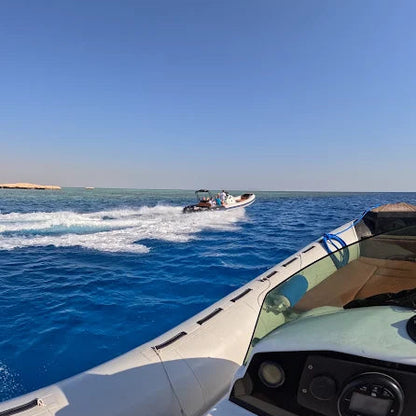 Hurghada: Excursie pe Insula Orange Bay cu barcă privată de mare viteză