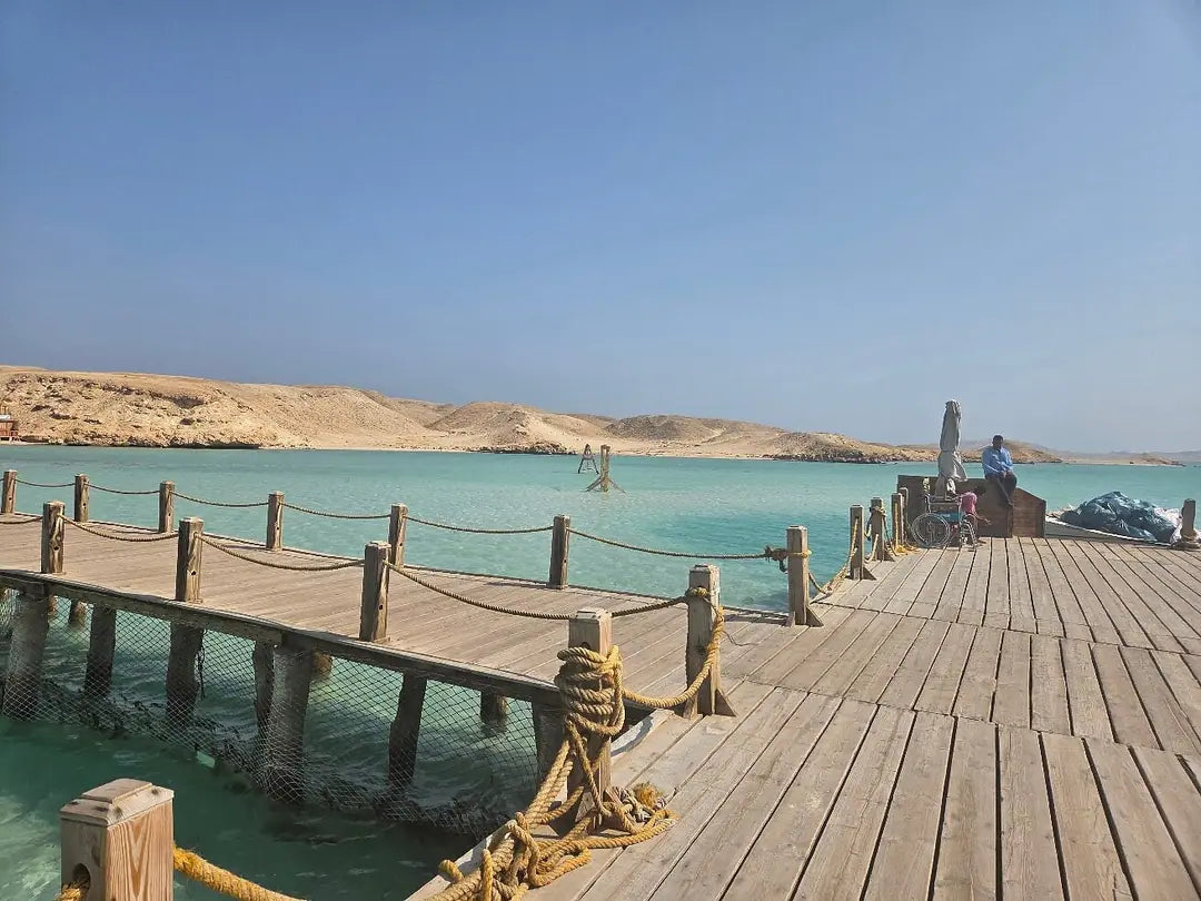 Hurghada: Excursie pe Insula Orange Bay cu barcă privată de mare viteză