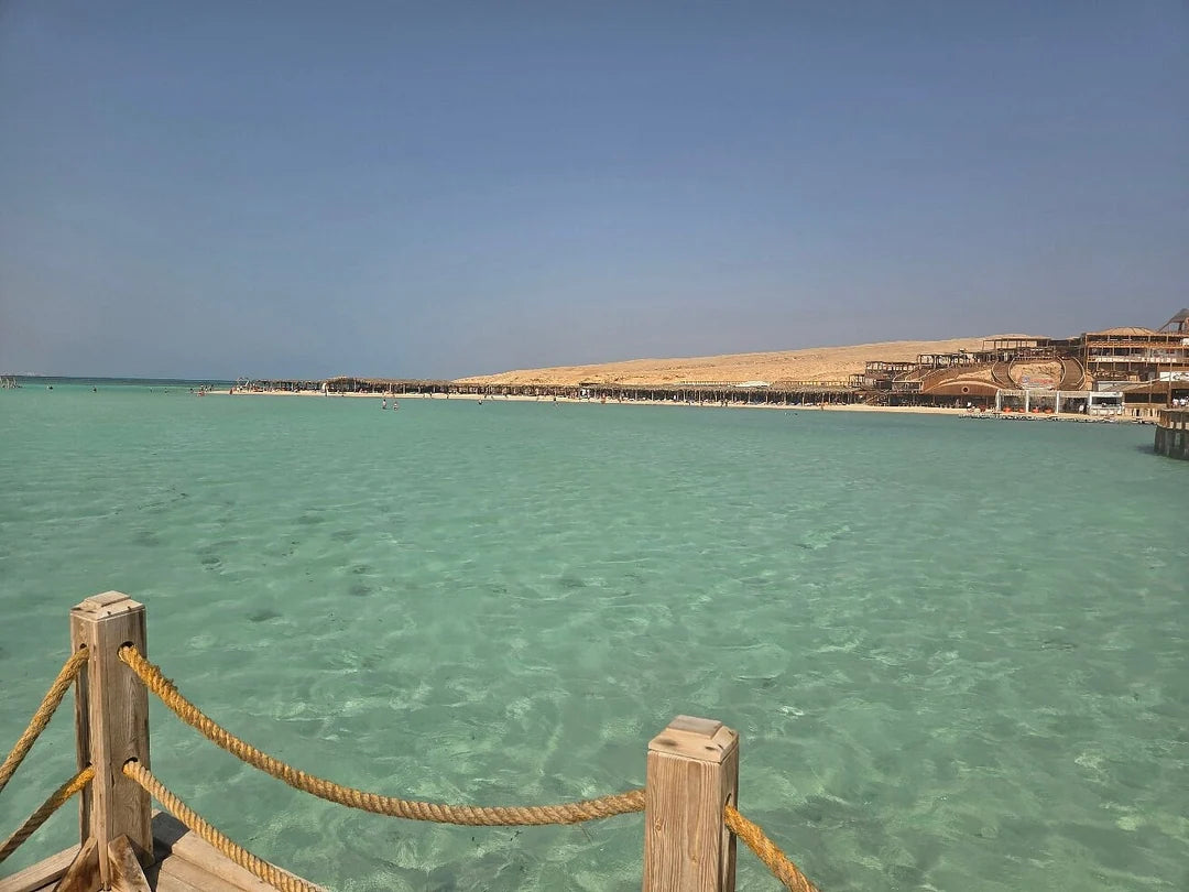 Hurghada: Excursie pe Insula Orange Bay cu barcă privată de mare viteză