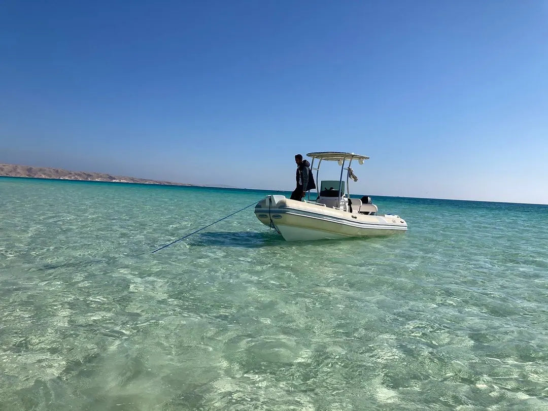 Hurghada: experiencia en Sunset Islands y snorkel en lancha rápida