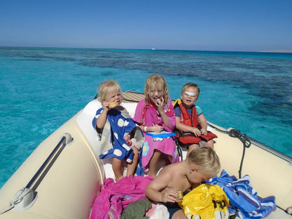Hurghada: Excursie pe Insula Orange Bay cu barcă privată de mare viteză