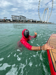 Dubai: Wake Boarding or Wake Surfing Experience in Dubai Harbour Marina