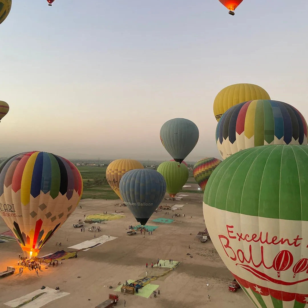 Luxor: Tour Privato di un Giorno in Mongolfiera, Sponda Est e Ovest