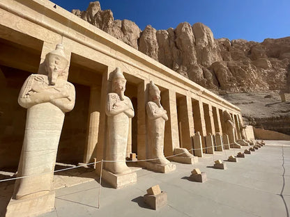 卢克索：西岸导览游 - 帝王谷、哈特谢普苏特神庙和门农巨像