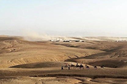 Marrakech: Private Tour to Agafay Desert with Camel Ride and Sunset Dinner