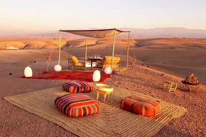 Marrakech: Private Tour to Agafay Desert with Camel Ride and Sunset Dinner