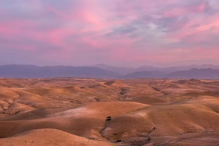 Marrakech: Private Tour to Agafay Desert with Camel Ride and Sunset Dinner