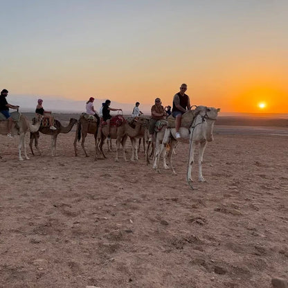 Marrakech: Private Tour to Agafay Desert with Camel Ride and Sunset Dinner
