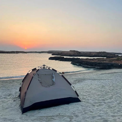 Mascate: campeggio notturno in spiaggia e cena barbecue
